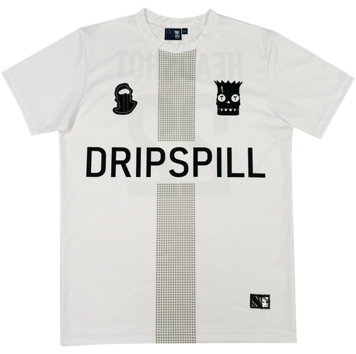 DRIPSPILL X HEAD$HOT JERSEY - WHITE/SILVER